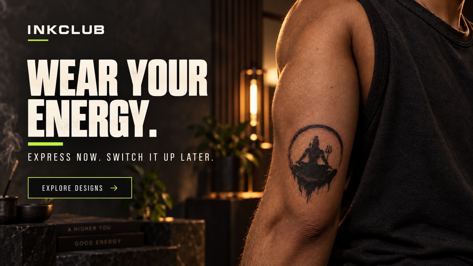 Wear your energy — browse InkClub temporary tattoos